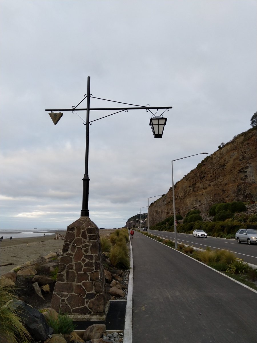 Also sidenote, this old lamppost was salvaged from a wee park that got covered in the quakes, and was popped alongside a new shared path heading out towards Sumner along the coast, which I thought was super cute (13/15)