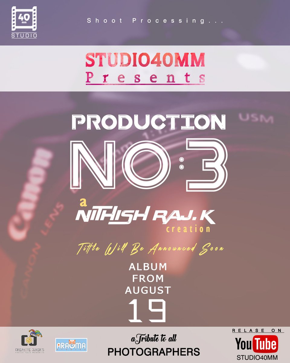 studio40mm's tweet photo. #PRODUCTIONNO3
#StartFromToday with Yours Wishes and Blessings
#Studio40mm_presents
#FL&amp;Tittile Soon https://t.co/2TyLubBgcq