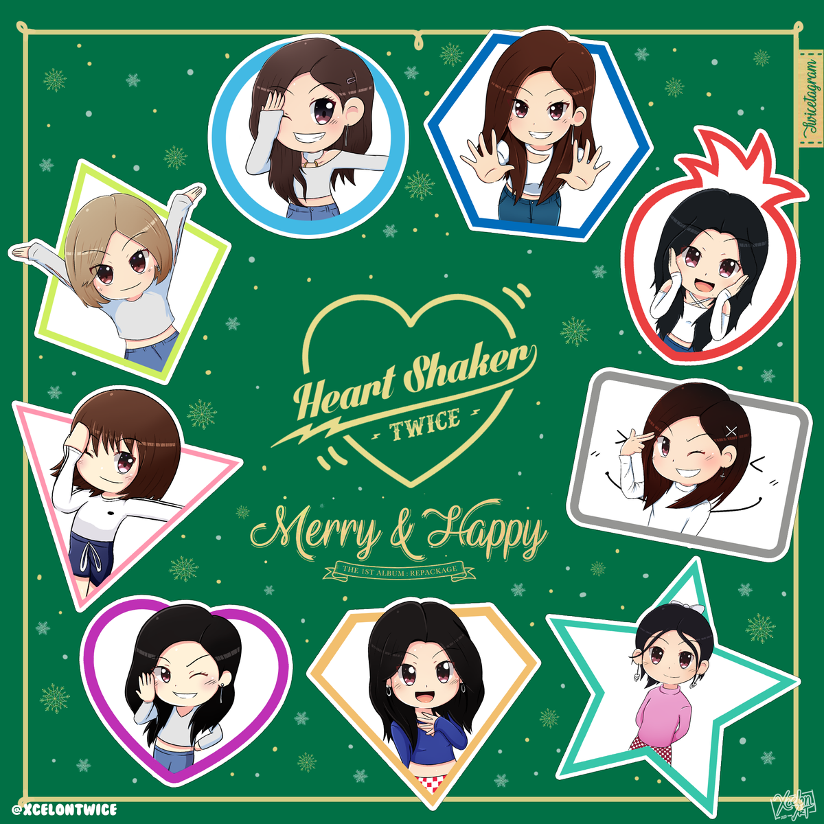 Xcelon Twice Twice The Fun Comic Ended 07 Twice Merry Happy You Re My Heartshaker Shaker Ps Remember To Keep Voting For Twice On Choeaedol Two
