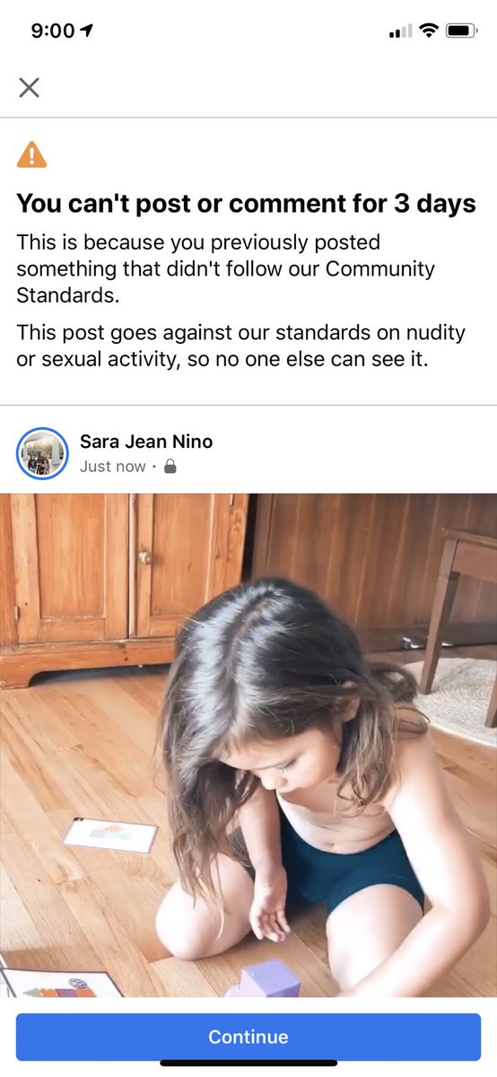 Raisingthewild1's tweet photo. Oh, @Facebook your automated system needs to do a better job of recognizing what’s appropriate and what’s not. My SON is simply playing with his blocks. And last week he was running on the beach. It’s ridiculous how many times my account gets blocked for posting photos of him. 🤦🏼‍♀️ https://t.co/R5zWM1m9Cc