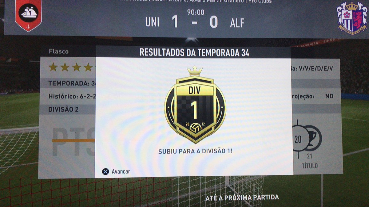 FaridetesFc's tweet photo. CHEGAMOS A D1!!! Após muito esforço e dedicação o #TimeDaUniao chega a elite do Pro Clubs!!! Comemora torcedor!!!! https://t.co/aoBcVbDjHQ