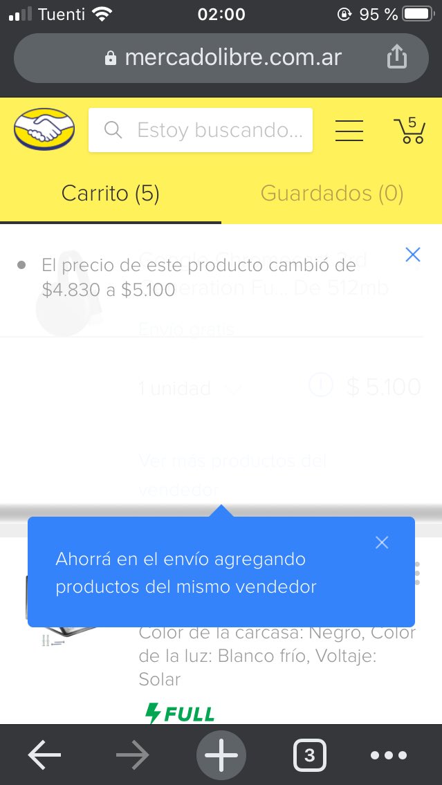 EzeLazcano's tweet photo. @Alerta140 @Mercadolibre Del viernes a hoy https://t.co/wapP8XUPEa