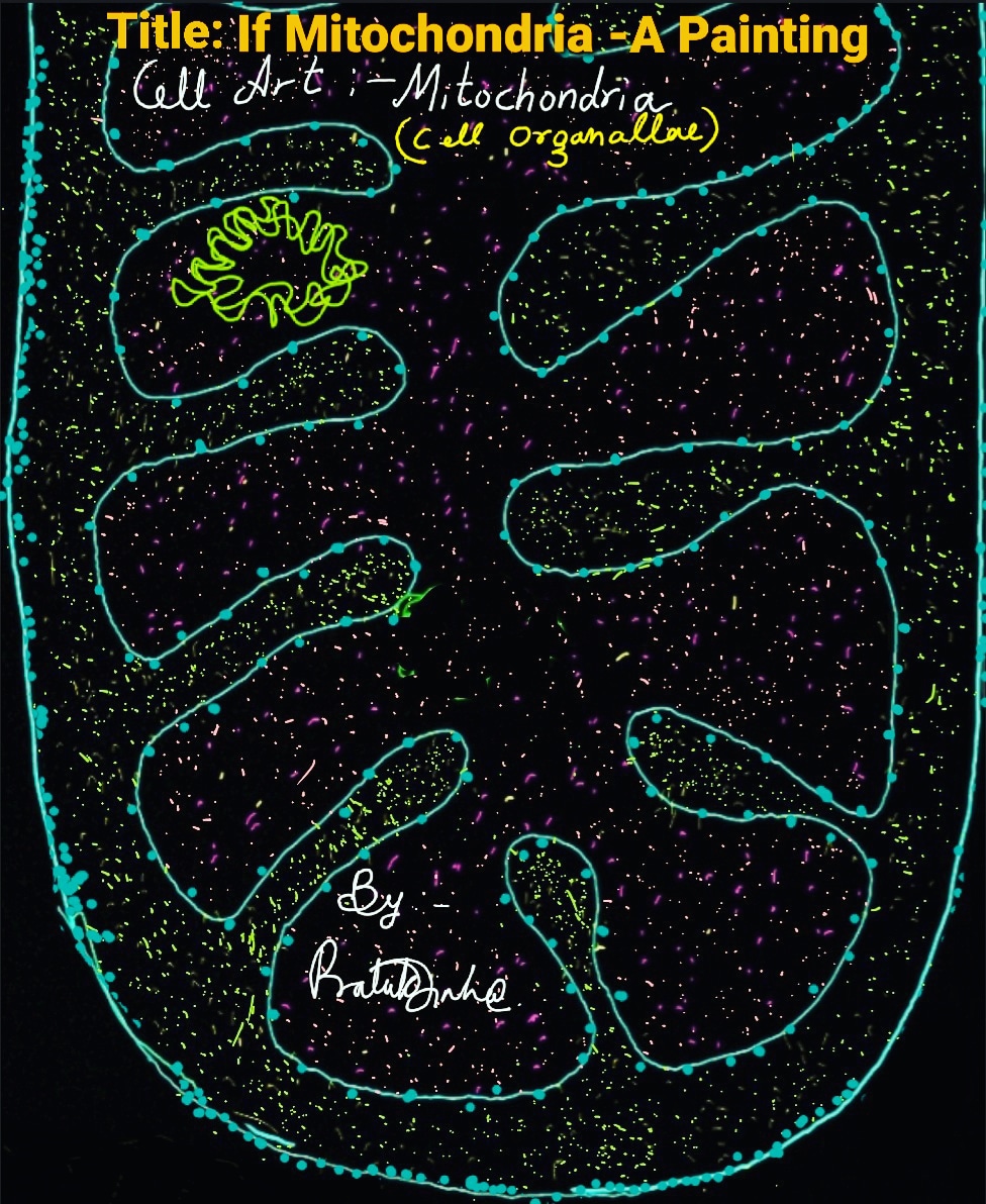 ontesta's tweet photo. Cell Art by Prateek Sinha... 
Title : If Mitochondria - A Painting
#scienceart
#biologyart
#biologypainting
#Biology #painting #SomethingBeautiful #ontesta
#neet #NEET2020 #neet2021 https://t.co/shSoiinIlS