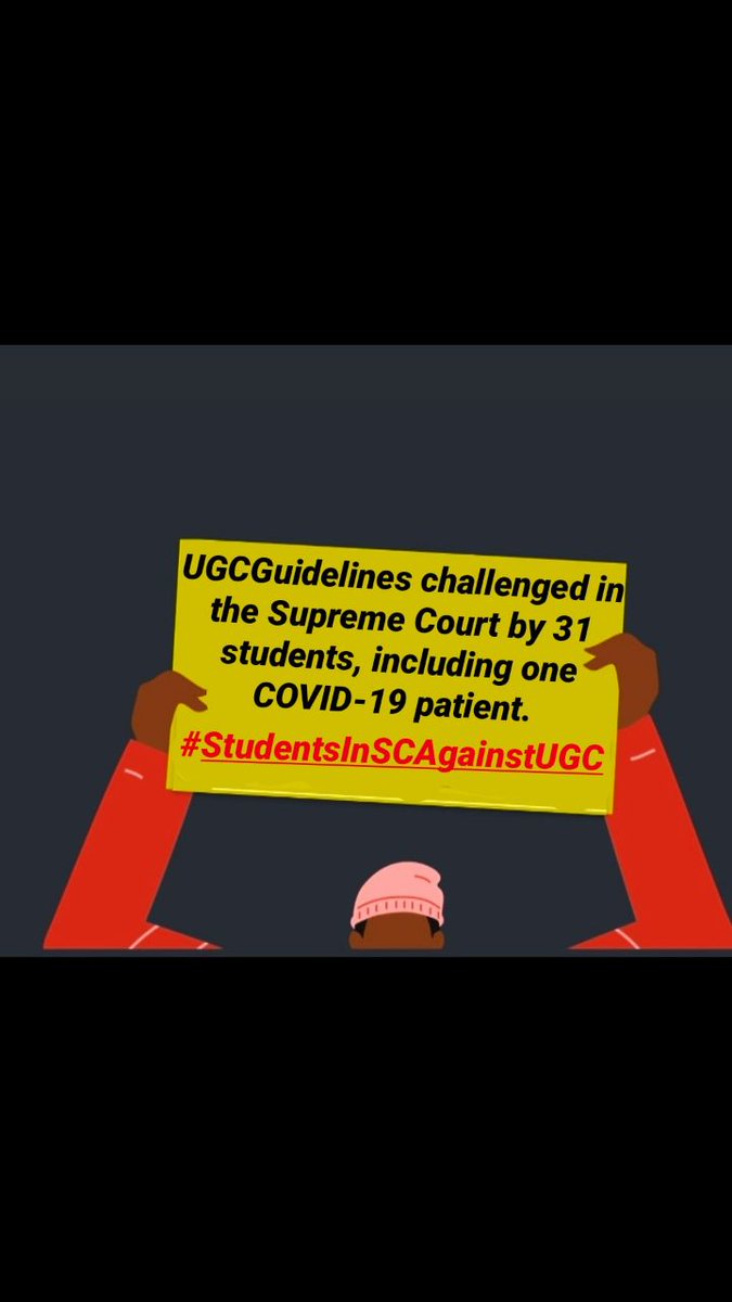 SenSrij19ani's tweet photo. We all are aware of continuously increasing COVID-19 cases day by day. In such a scenario,
 who will take the responsibility of the student's lives ? The Government should think about it....
@PMOIndia
 @ugc_india
 @DrRPNishank
@HRDMinistry
@AmitShah
#StudentsInSCAgainstUGC https://t.co/HffD0mMref