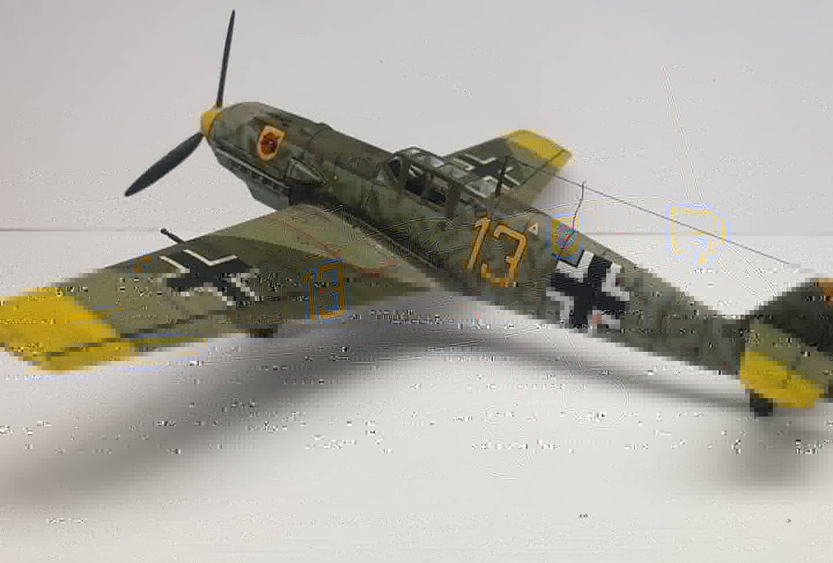 Plastic_Alchem's tweet photo. And this one is finished. Hope you all like it. #ww2 #miniaturas #miniatures #172scale #plasticalchemist #plasticmodel #airfix #airfixmodels #scalemodel #scalemodelling #scaleaircraft #plasmo #BF109 #modelismoestatico #modelismo #miniature #scaleplane #orlee #modelcraft https://t.co/VLgsIXYoce