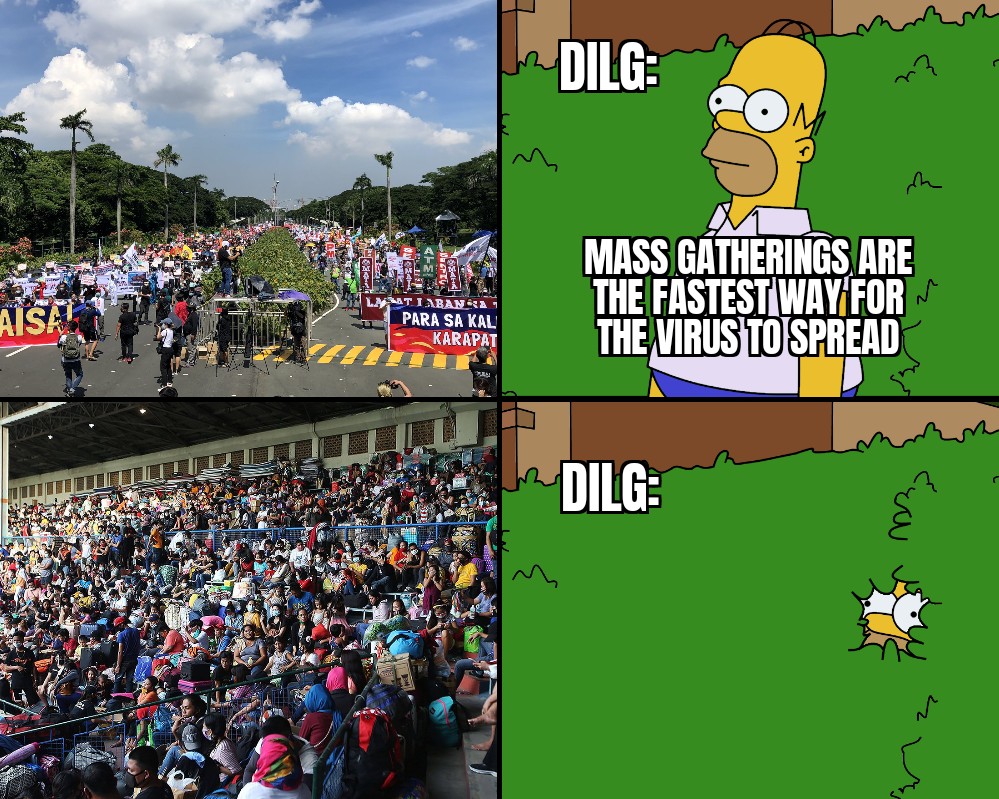 anakbayan_ph's tweet photo. Yes, DILG? You were saying?

#WakaSONA2020
#SONAgKAISA
#OustDuterte https://t.co/nfFIGXrts1