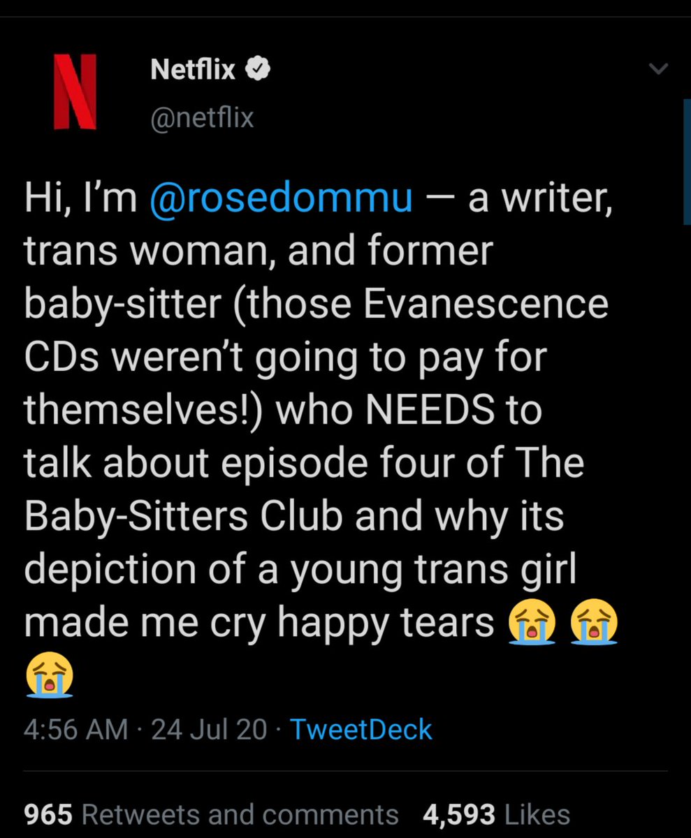 Here Dommu discusses their previous babysitting experience as referenced in the  @netflix tweet.