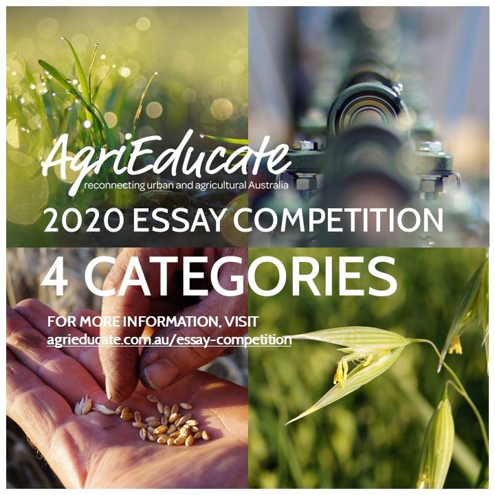 The @AgriEducate Essay Competition is now accepting entries! If you're a tertiary student completing an undergrad or postgrad course at an Australian university in almost any discipline, you're eligible to enter now for your share in the $4000 prize pool!
buff.ly/2ojCOTm