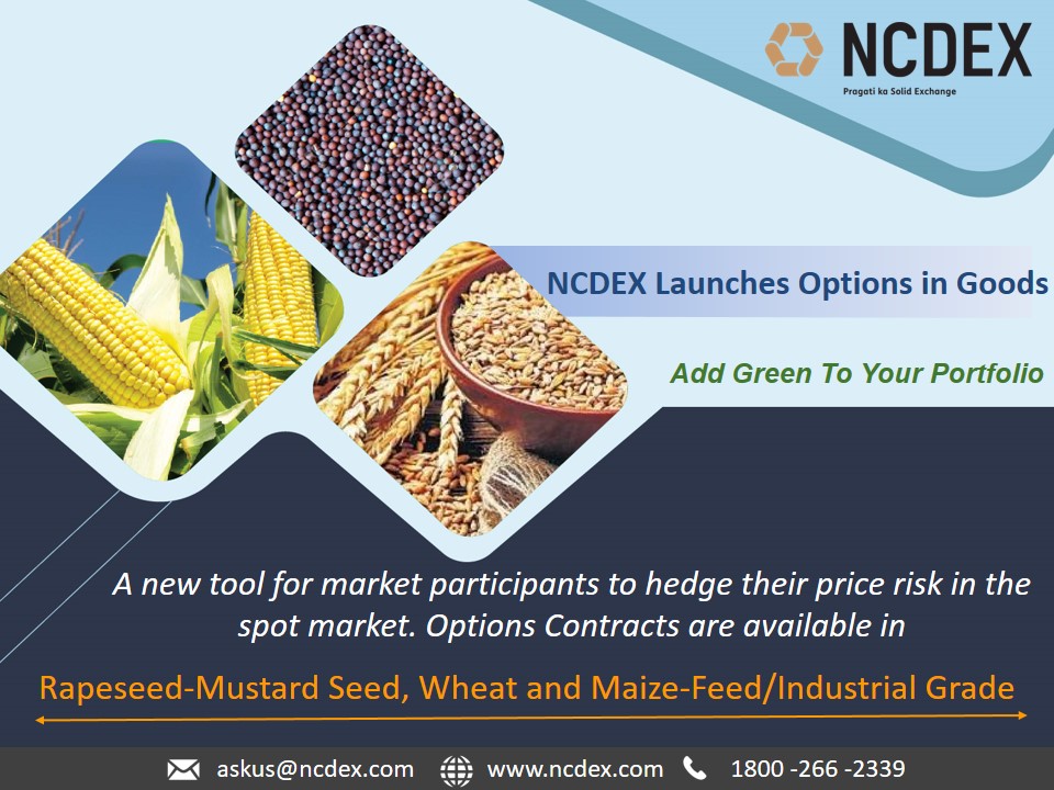 ncdexofficial's tweet photo. The new options contract launched is best suited for farmer producers organisations and corporates to hedge their price risk." Vijay Kumar, MD and CEO, NCDEX.
#optionscontract #agribusiness #maize #wheat #mustardseed #commoditytoday https://t.co/xpqQWEG4y4