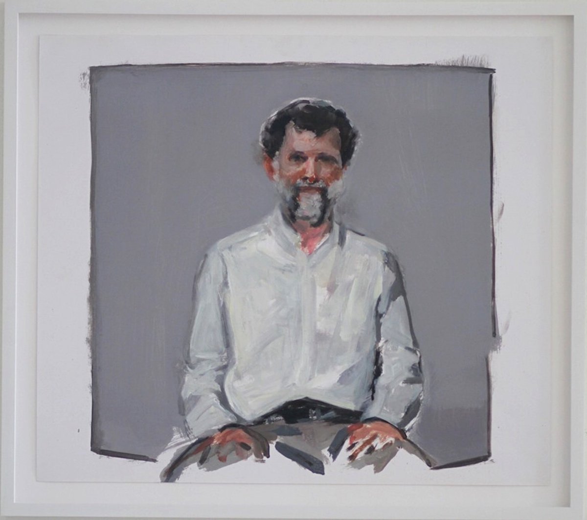 timur_celik's tweet photo. Osman Kavala 1000 days in prison
 27 Temmuz 2020 Kavala’nın tutukluluğunun 1000. günü!
.....
"osman" , 37x37 cm , 2018 #oilonpaper #timurcelik #freeosmankavala https://t.co/1krCAr8pl2