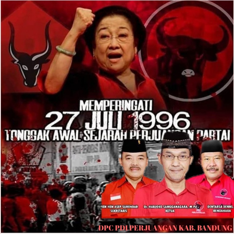 BadhotR's tweet photo. Tonggak sejarah perjuangan @PDI_Perjuangan 
#27juli
#jabarbangkit
#PDIPerjuangan 
#BandungUsik https://t.co/XMyYPdvYPo