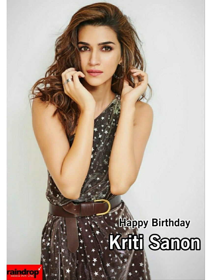 Here's wishing the stunning <a href="/kritisanon/">Kriti Sanon</a> a very happy birthday! Lots of love from all of us at <a href="/MediaRaindrop/">Raindrop Media</a>!