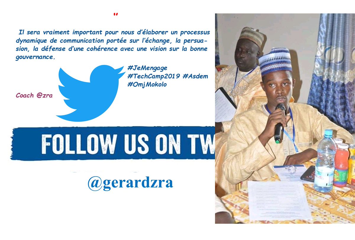 ZraGerard's tweet photo. It will be really important for us to develop a dynamic process of communication focused on exchange, persuasion, defense of consistency with a vision on good governance
#JeMengage
#TechCamp2019
#TousPourLaBonneGouvernance
@EqualAccessCmr https://t.co/EX2F2ZwiBB