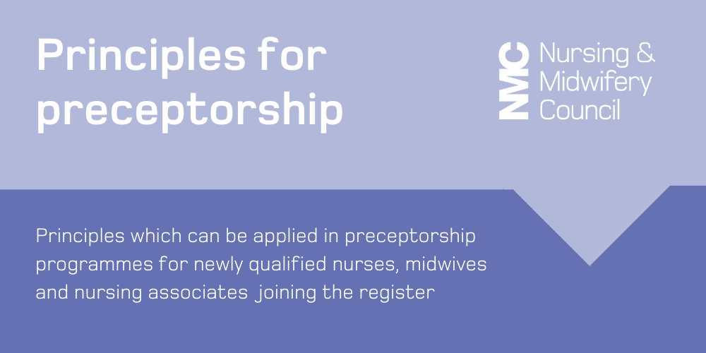 nmcnews's tweet photo. Preceptorship programmes can help set a firm foundation for a lifelong journey of reflection and development.

Our new principles support effective preceptorship for newly registered nurses, midwives and nursing associates

👇

https://t.co/GgWfShZCD7 https://t.co/Rdkk7XBFmW