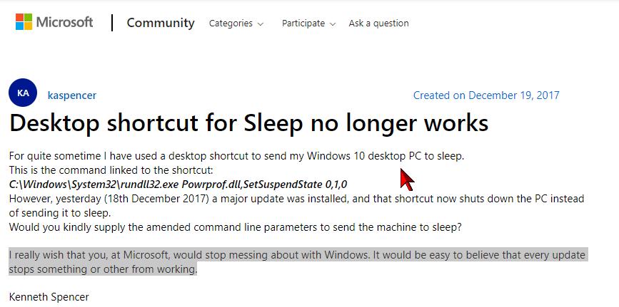 fcassia's tweet photo. "I really wish that you, at #Microsoft, would stop messing about with Windows. It would be easy to believe that every #update stops something or other from working"
#Windows10 #Vista10
https://t.co/gnOiaprgKe
cc/@Schestowitz #Win10 #annoyances https://t.co/C6G7wIgAOt