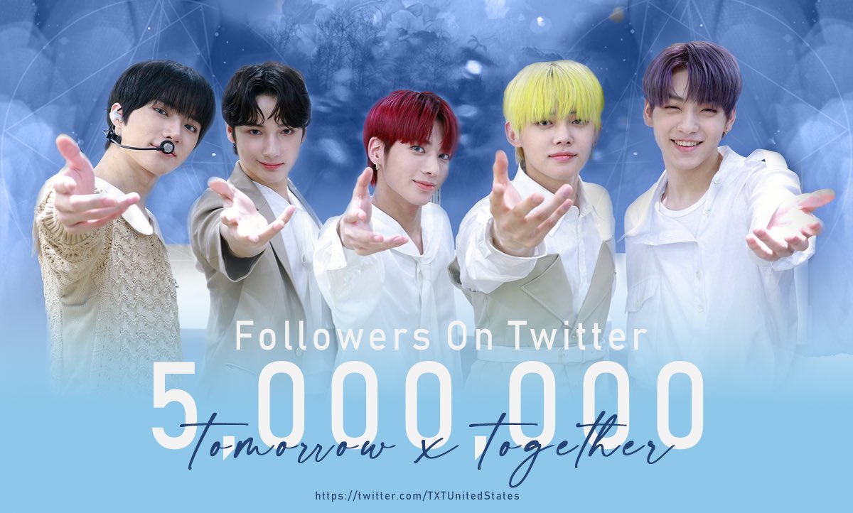 kthxjjyeol_'s tweet photo. CONGRATS FOR 5M FOLLOWERS🎉💙
#5MWithTXT
#TXTwitter5M
#TOMORROW_X_TOGETHER @TXT_members @TXT_bighit https://t.co/rQ882vh9e8