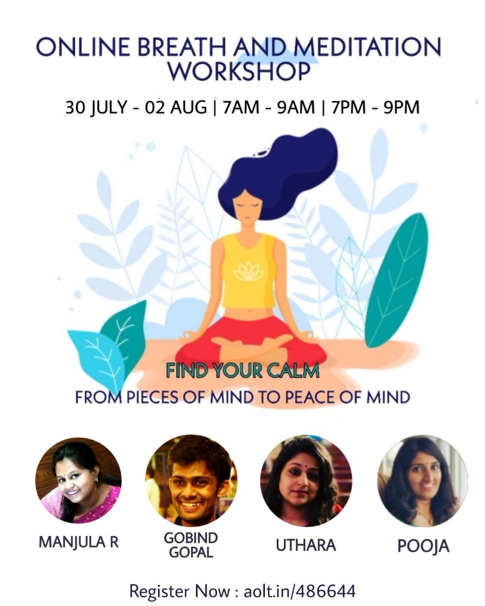 utsuthara's tweet photo. #ArtofLliving #breath and #meditation #workshop #Onlineclass @ArtofLiving in #english https://t.co/hrpYtY1FXQ