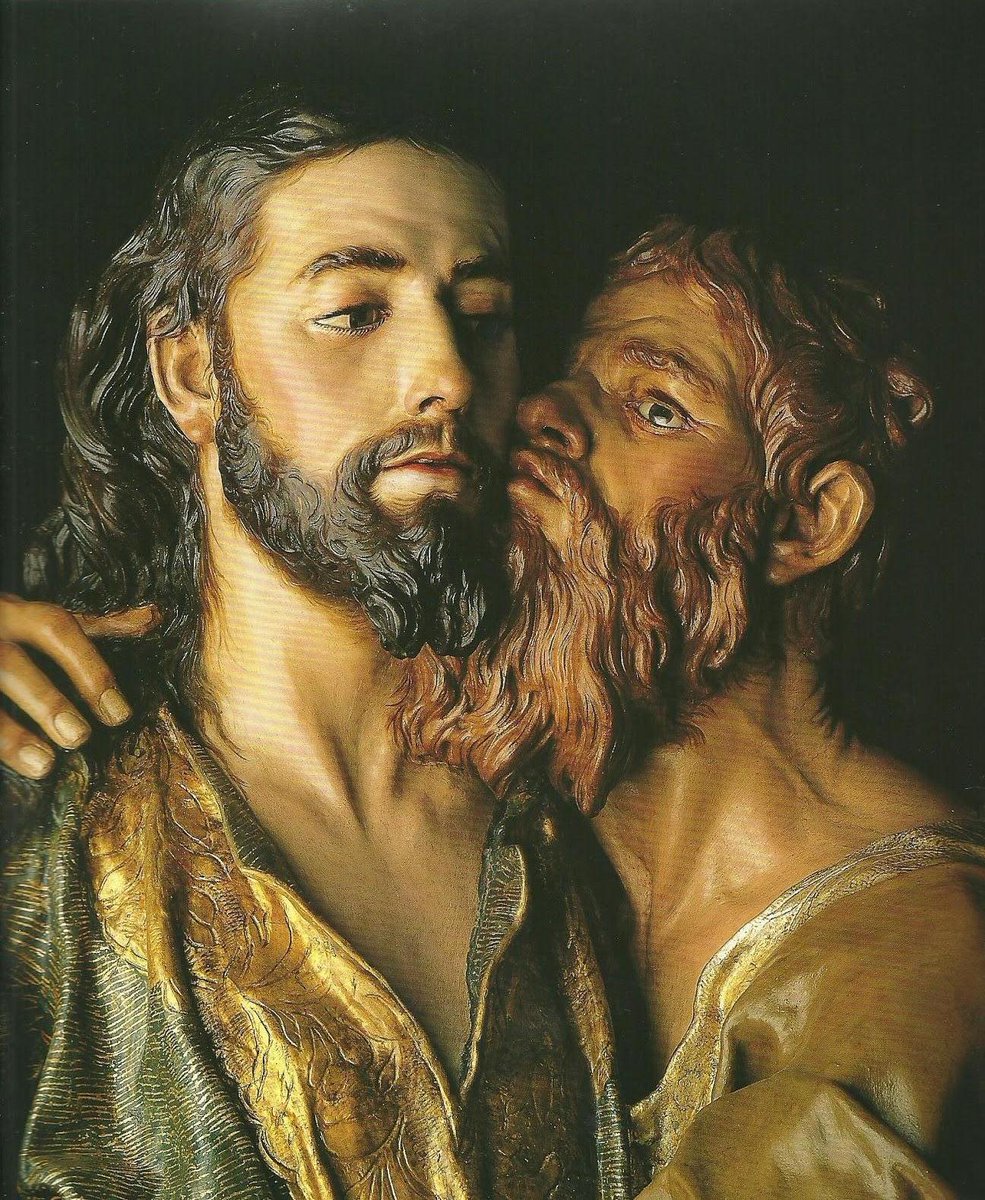 judas kiss by francisco salzillo: giving this an 8 simply because of the power this jesus expression holds im not even exaggerating either