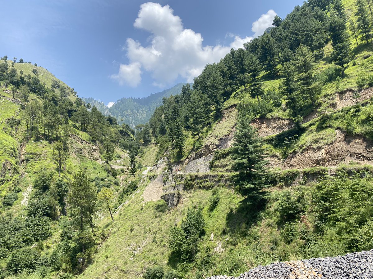 Took a trip to a mountain stream near the village of Namli Maira - that’s also the name of the local Union Council - was around 10 kms towards Abbottabad from Nathiagali - and lower and warmer - but the greenery was astounding