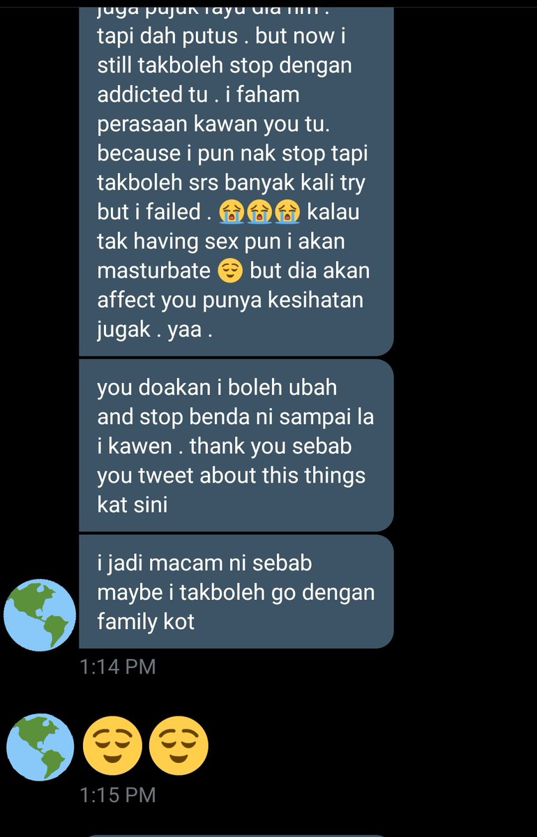 Yee orang selalu kata benda dosa ni syokk and ketagih. Ayat lelaki kata nak kawen ni susah dah nak percaya kan? I tahu ramai lagi nak keluar dari perbuatan tu tapi tak tahu macam mana.