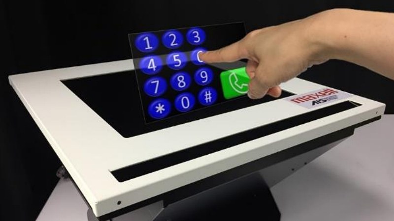 pc_watch's tweet photo. マクセル、ジェスチャー操作も可能で高輝度な空中映像表示技術 https://t.co/r4d3aakpDy https://t.co/6mid3FGD4R