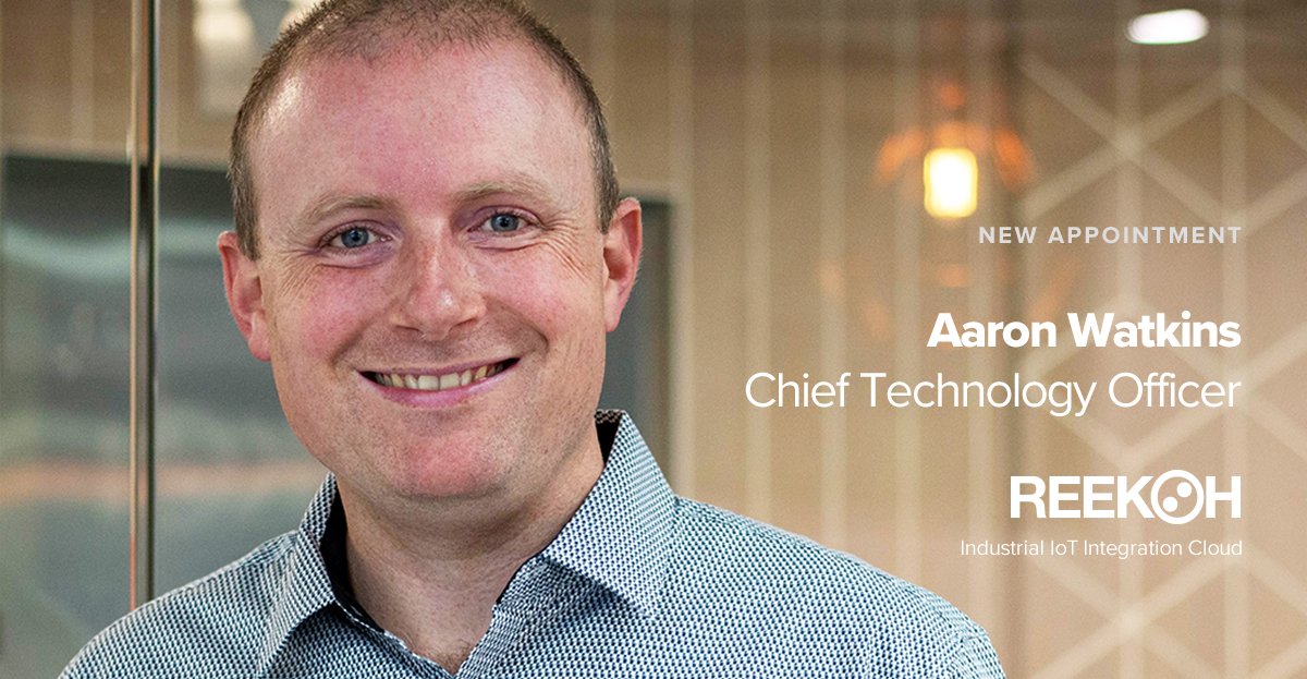 Very happy to announce that Aaron Watkins has been appointed @ReekohIOT CTO starting immediately. Milestone for all of us and so excited about the next phase of growth with Aaron in our leadership team. Well done mate.