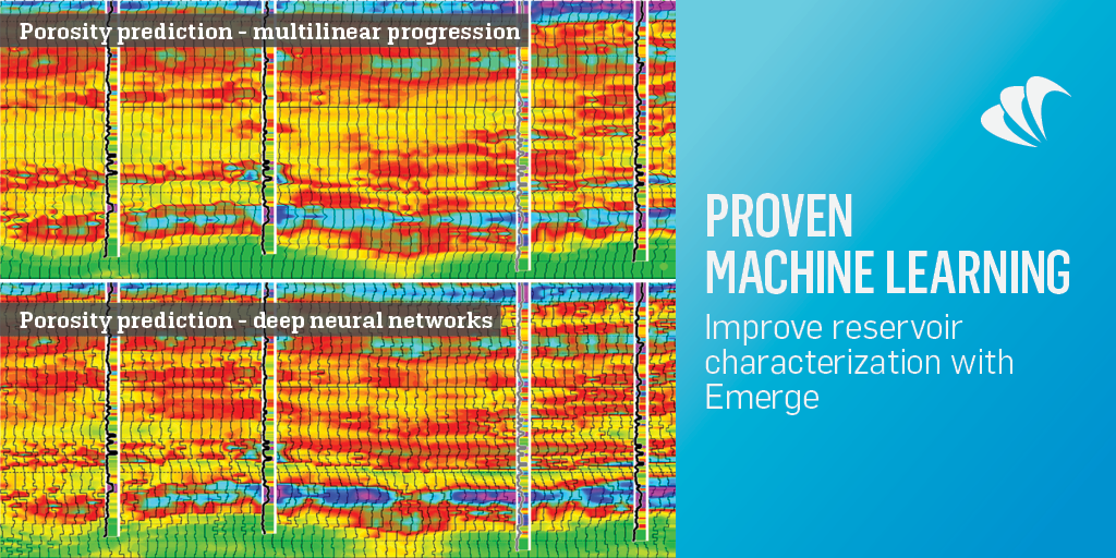 weareviridien's tweet photo. Emerge - innovative GeoSoftware technology from our HampsonRussell #ReservoirExperts - uses proven #machinelearning to improve quantitative reservoir prediction. #CGGdigitalization https://t.co/X1OX3kXaCy https://t.co/T8piqIa24j