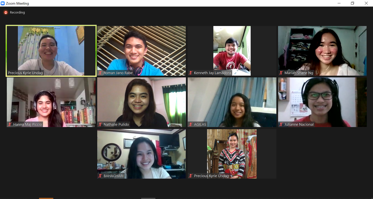 AdDU_ARRUPE's tweet photo. EARLIER| The Ateneo Organization of Socio-civic Clubs has gathered for an initial conversation on the Ignatian Ways of Serving. They were also able to share their org's continuous mission and goals this semester, transforming their engagements online. https://t.co/2rbEyL1IJS