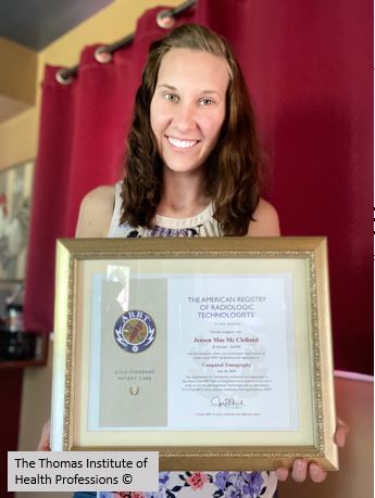 ThomasHealthPro's tweet photo. Even COVID-19 Didn’t Stop this healthcare hero from passing her ARRT CT Registry!! The Thomas Institute of Health Professions students continues to take classes online and pass the ARRT Registry!

For more information and register go to: https://t.co/IOd1vZdn55 https://t.co/Ppkw7jVTEA