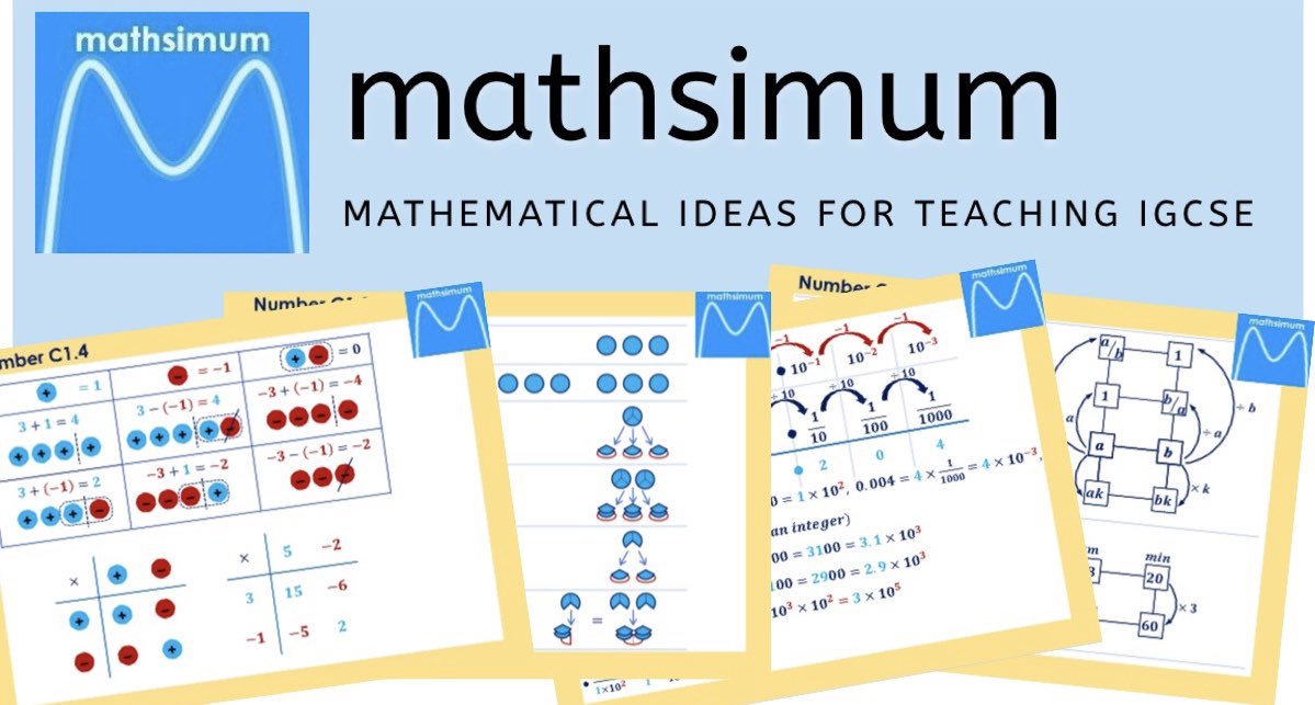mathsimum's tweet image. I am no @mathsjem but excited to launch the first phase of my new website, collating mathematical teaching resources by inspirational educators! Please visit mathsimum.com #mathsimum #iteachmaths #igcsemaths #cie