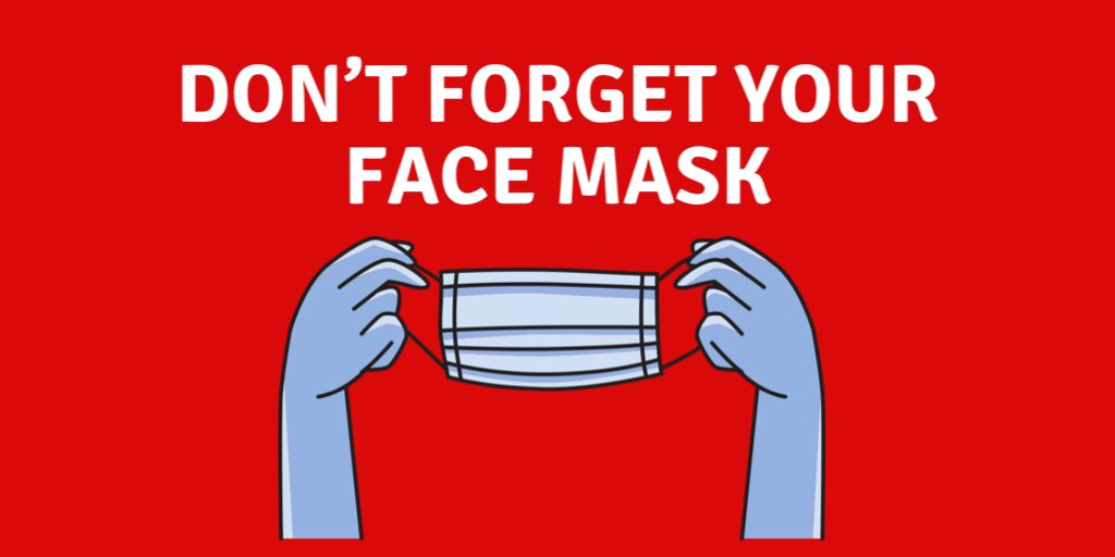SaddIndependent's tweet image. REMINDER: Mask wearing is compulsory in shops and food outlets (if purchasing take-away)

People caught not wearing a mask in shops will be fined £100

There are excemptions to mask wearing - check gov.uk/government/pub…