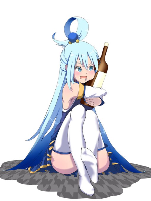 しゅわしゅわ〜❤️
#イラスト
#イラスト好きな人と繋がりたい
#アクア
#このすば 