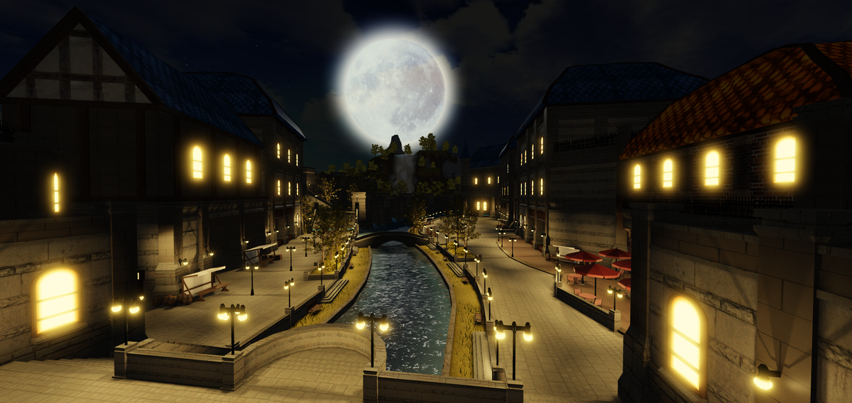 _Nytem_'s tweet photo. So it has now been 3 weeks that I've been working on what is just this 1 market street, quite tired lol. Please note this is far from finished. Any blue beams you see are just how you cross to the next part of the city. Still very WIP, can't wait to finish it!
#Roblox #RobloxDev https://t.co/3I5EVvd9N7