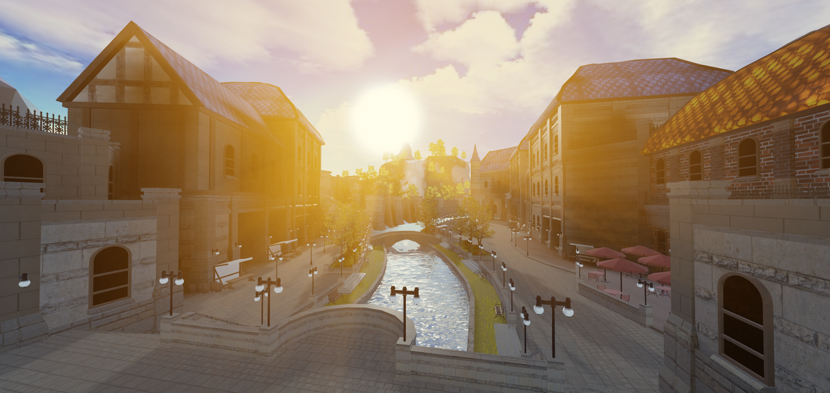 _Nytem_'s tweet photo. So it has now been 3 weeks that I've been working on what is just this 1 market street, quite tired lol. Please note this is far from finished. Any blue beams you see are just how you cross to the next part of the city. Still very WIP, can't wait to finish it!
#Roblox #RobloxDev https://t.co/3I5EVvd9N7