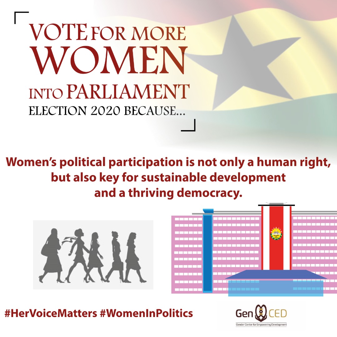 Womens participation in politics is key for sustainable development. #Election2020 #HervoiceMatters #womeninpolitics
<a href="/NEDemocracy/">NEDemocracy</a> <a href="/MoveDemocracy/">World Movement</a> <a href="/WYMDnetwork/">World Youth Movement</a> @AfricanMovemen1 <a href="/mwas_2/">Sam.</a> <a href="/AbiodunEssiet/">Abiodun Essiet PhD</a> <a href="/mashanubian/">Aisha Dabo™ 🇸🇳 🇬🇲</a>