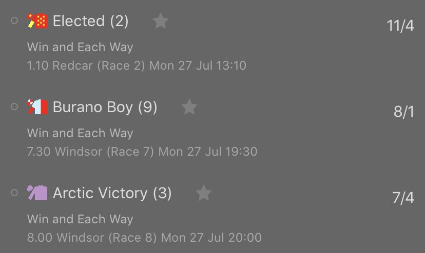 highhorsetips's tweet photo. Today’s selections before a great week at Goodwood! Burano Boy ew 👊🏼💰🐎 https://t.co/P36WZUxuKF