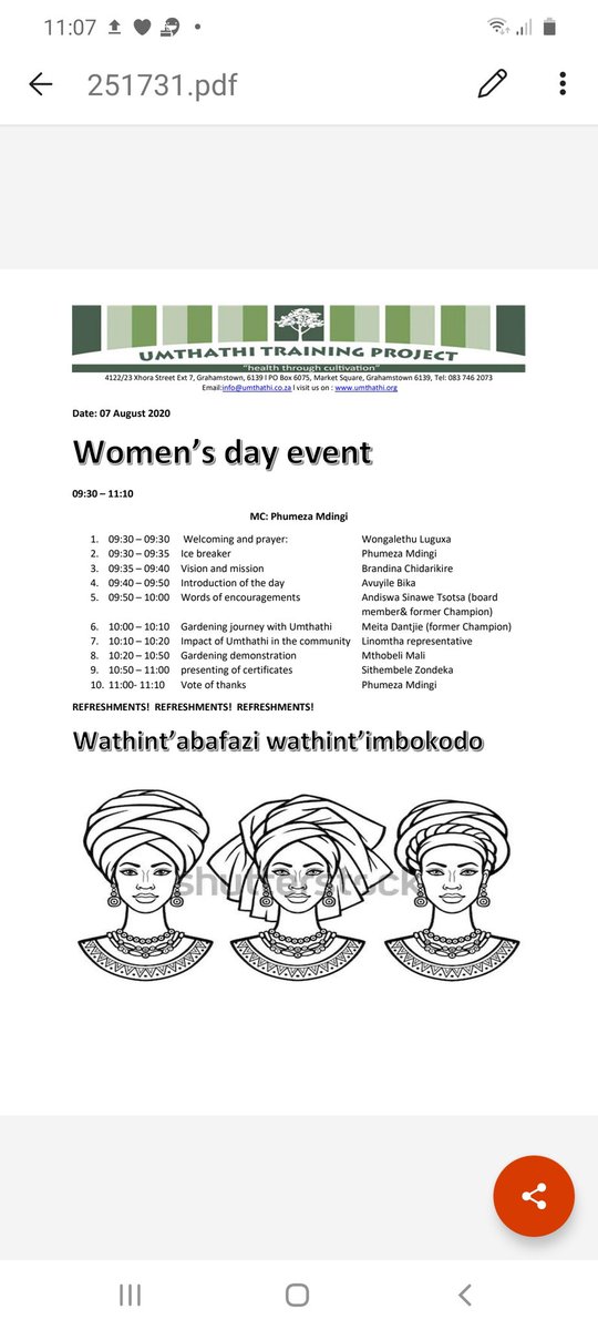 UmthathiP's tweet photo. Umthathi will be hosting Women's day on 7th August. The event will be livestreamed on Facebook. Please join us @GrahamstownSA @artsfestival #WomensEmpowerment with the support @fastenopfer will be published @Grocotts https://t.co/zZMiFIYJFf
