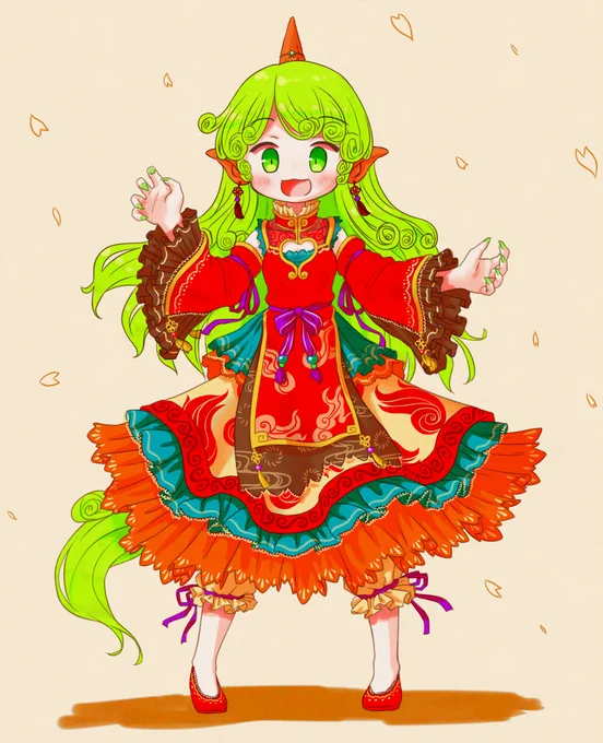 #絵を彩度100にすると超派手  目が死ぬが? 