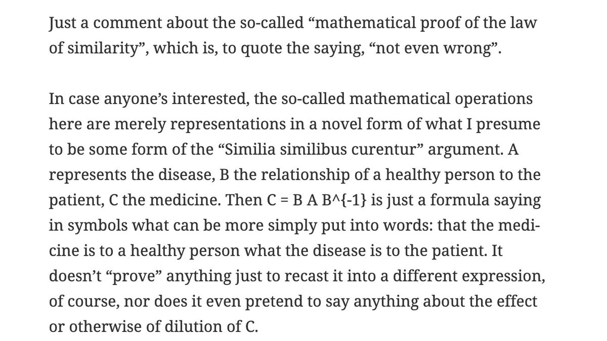 In the comments at  @RetractionWatch, a far more concise expression of what we were trying to say about the mathematics here.  https://retractionwatch.com/2020/07/25/paper-urging-use-of-homeopathy-for-covid-19-appears-in-peer-reviewed-public-health-journal/#comment-1823553