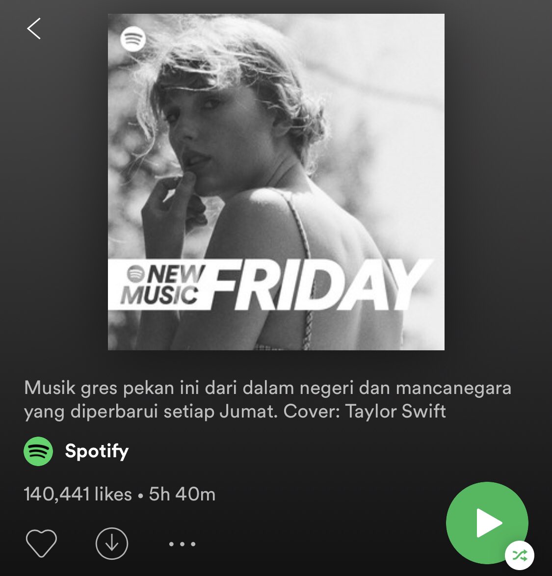 Taylor Swift News Cardigan By Taylorswift13 Was Added To All 46 New Music Friday Playlists On Spotify Landing On 18 Playlist Covers According To Themusicnetwork Keep Streaming The