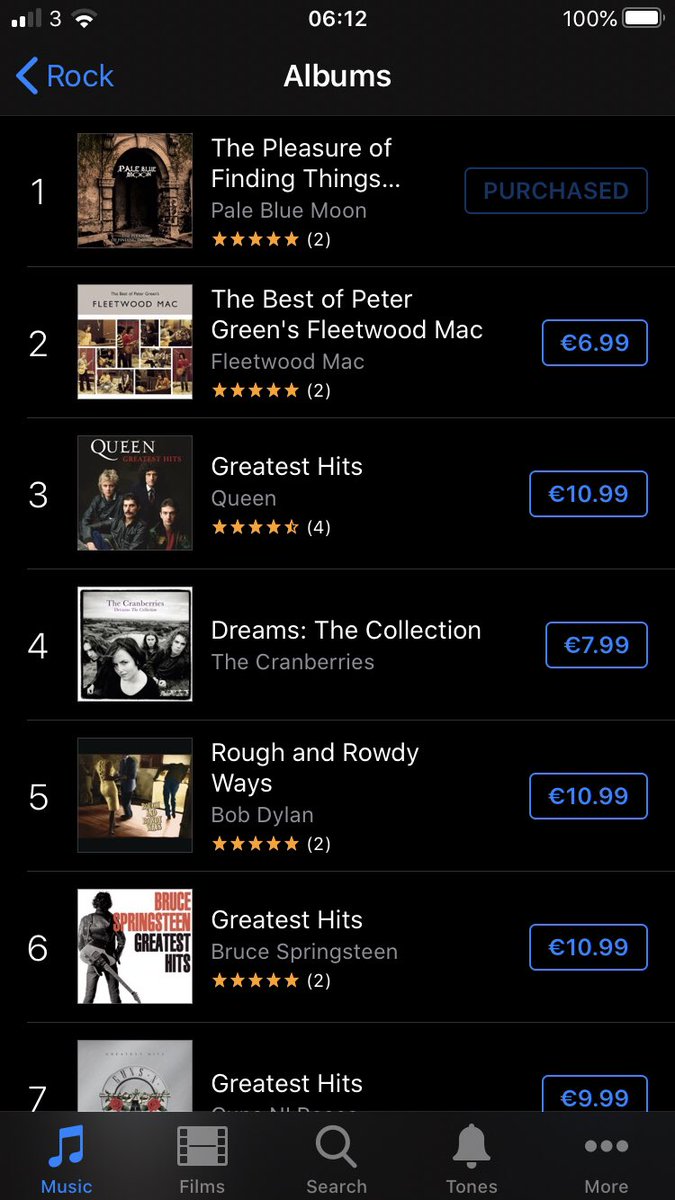 We entered the Rock Charts at Number one today. Thank you for your support 🖤