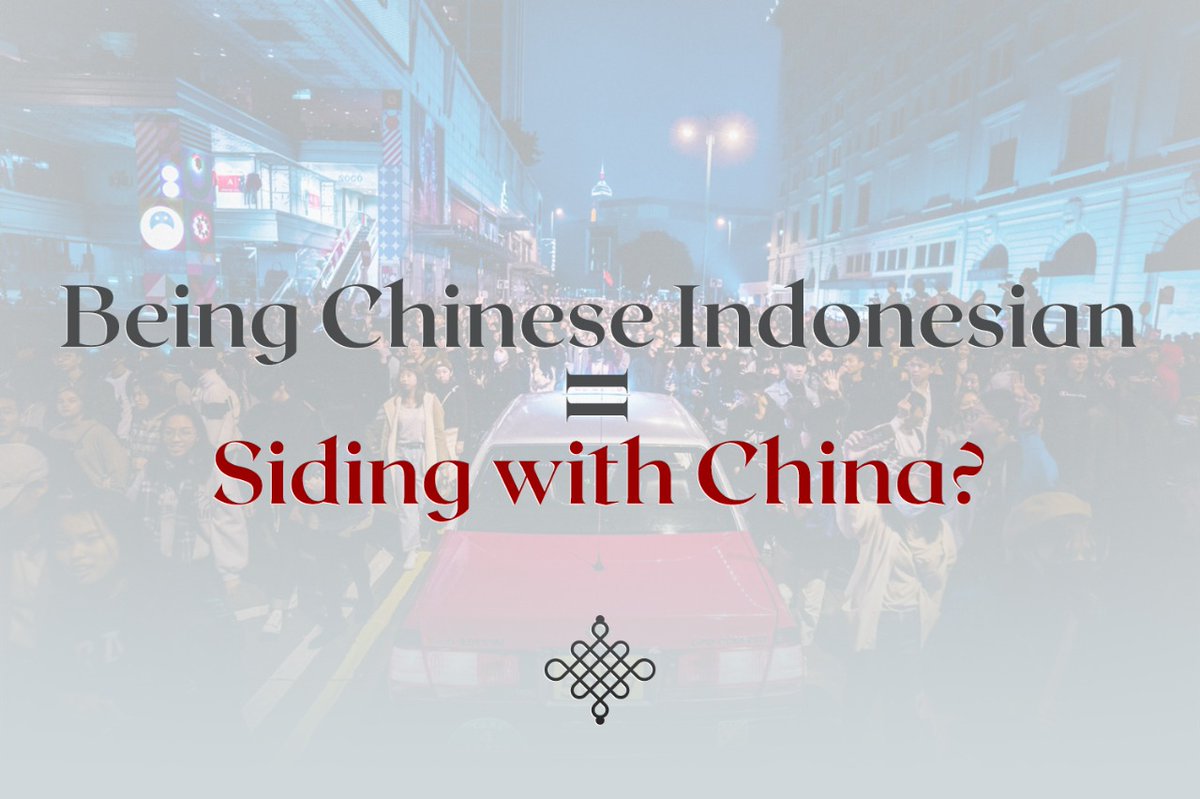 A lot of Chinese-Indonesians think that being a Chinese-Indonesian means that we have to side with and defend China at all costs, just because our ancestors were from China.To criticise China = a betrayer of our own ancestors and identity. Is that justifiable?===THREAD===