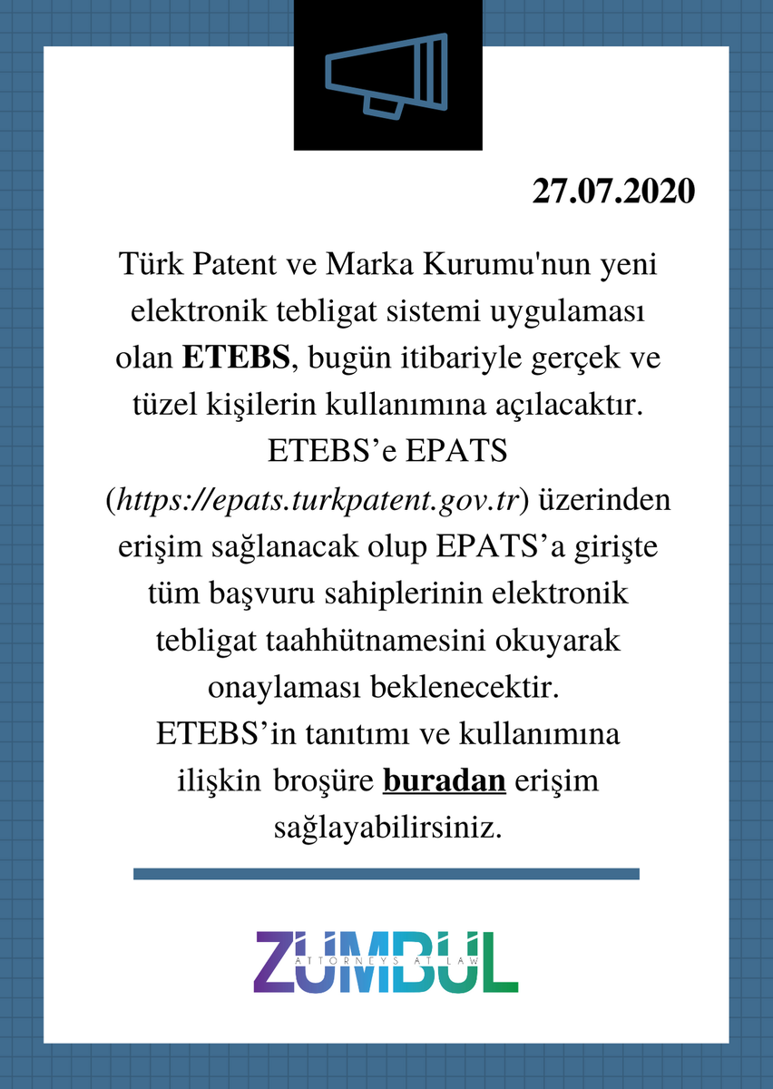 AtZumbul's tweet photo. #ETEBS #TPMK #ETAPS #elektroniktebligat #zumbullaw https://t.co/IQBjlRjCwa