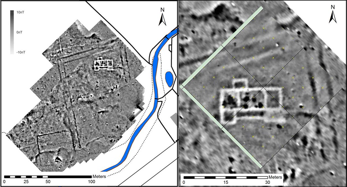 1/10 Discovery! Abermagwr Roman villa, Ceredigion. Ten years ago this month, initial excavations directed by Dr Jeffrey Davies and Dr Toby Driver confirmed the existence of Ceredigion’s first (and still only) recorded Roman villa, and the most remote villa in Wales.