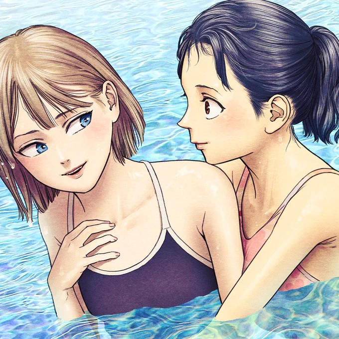 来月は巻頭カラー(18話)です。たまたま現実と季節が合って水着回?

#ヴァンピアーズ #vampeerz #百合 #百合漫画 #サンデーGX 