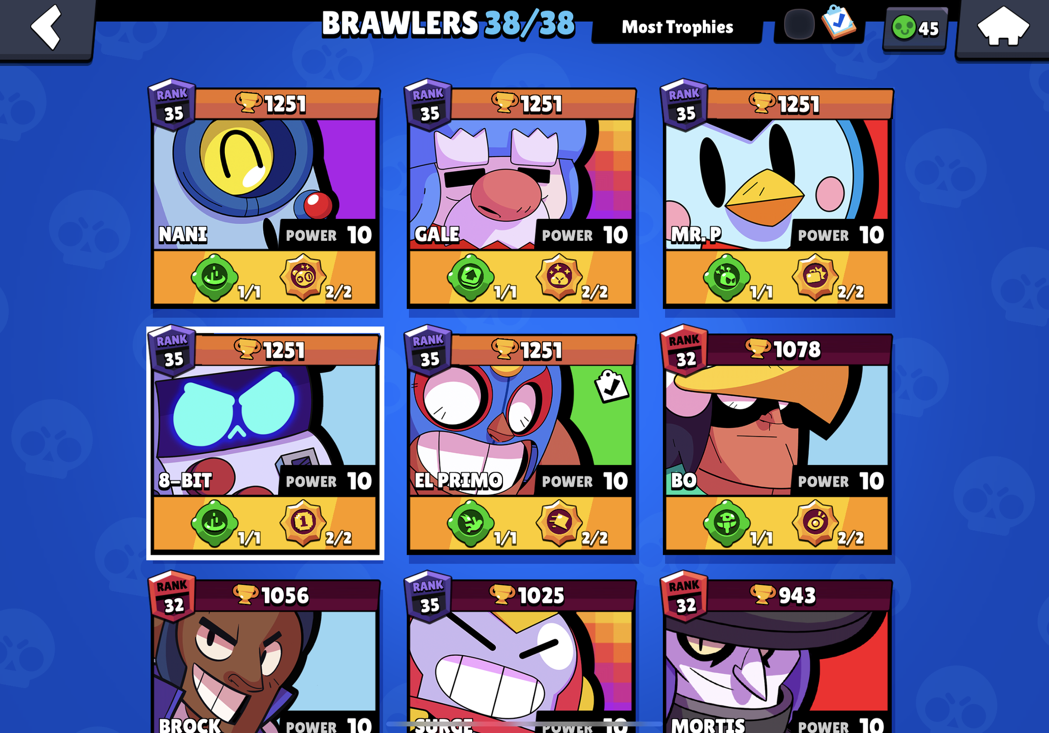 Code Ashbs On Twitter Five Brawlers To Rank 35 This Season Was Fun Brawlstars - brawl stars brawler ranking