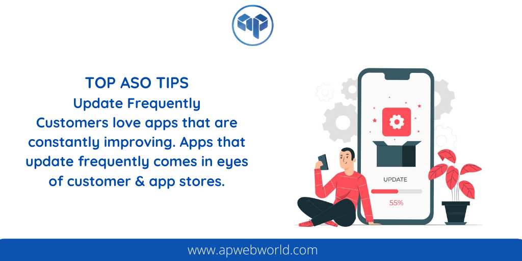 apwebworld's tweet photo. Update Frequently
Customers LOVE apps that update frequently &amp; constantly improving 
&amp; 
giving new features &amp; functions that makes their experience wonderful.  
App stores give importance to apps that add new features frequently &amp; update frequently.
#apwebworld @apwebworld https://t.co/KiqgoIhDFS