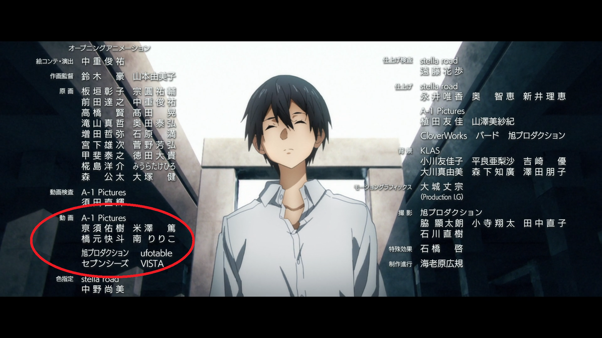 Kizuru Stumbled Across A Number Of Comments Claiming Ufotable S Credit In The Ed Is Why Either Ep14 B Part Or The Ed Itself Looks So Good For Clarification This Is