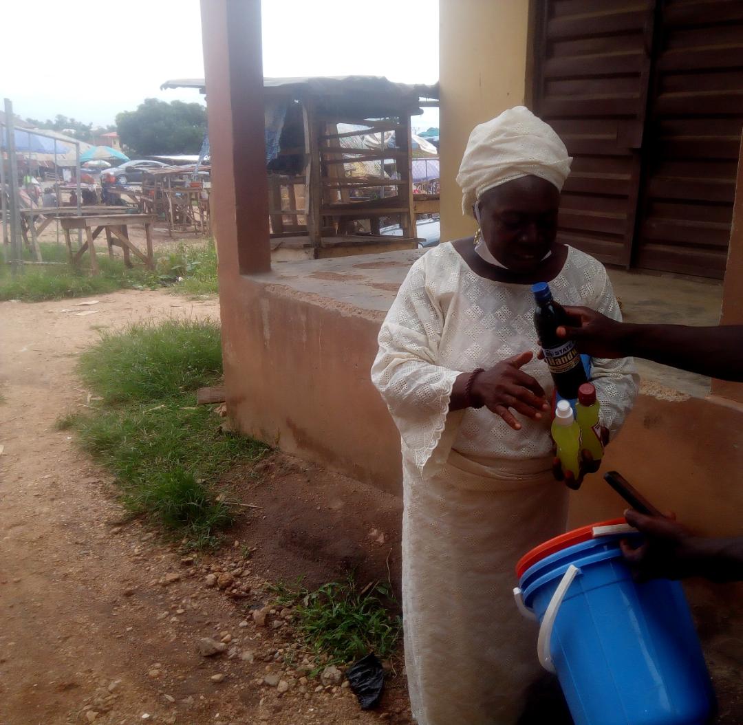 ...who visit the market daily.“We also carried out enlightenment in the market,” she notes.