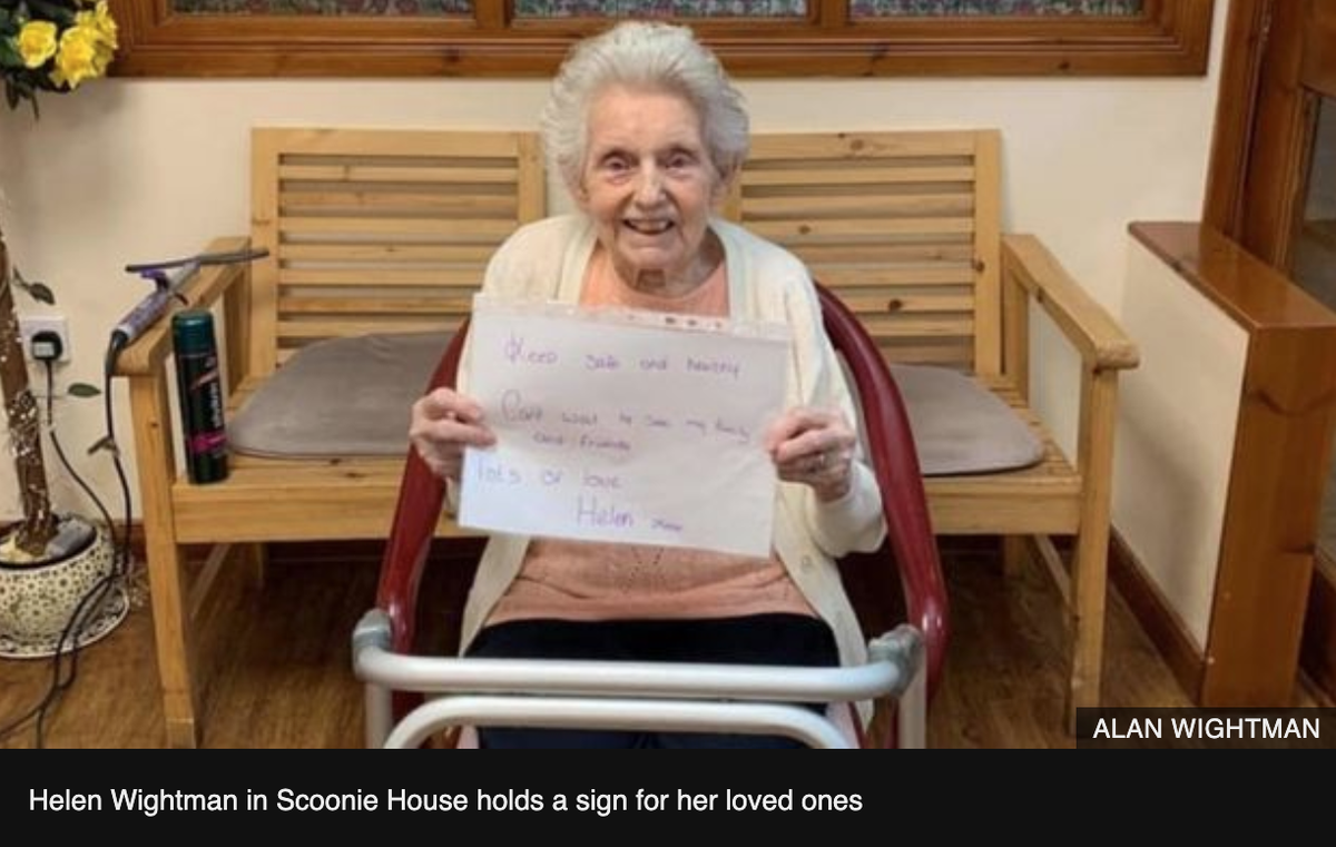 Alan doesn't dispute his mother's care and he was thankful for the regular updates he was given.What he does question is how coronavirus still managed to take hold, despite the measures employed.